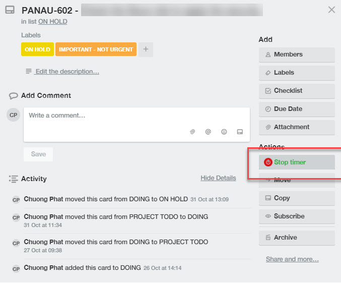 Tích hợp Toggle vào Trello